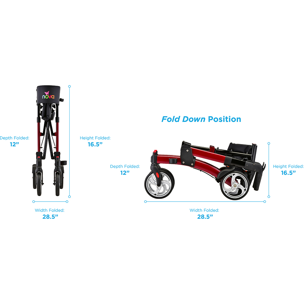 MONARCH ROLLATOR RED